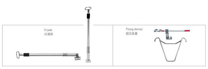 Aluminum Stretcher Trolley NF-A7 Auxiliary graph