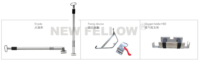 Aluminium Ambulance Stretcher NF-A10 Auxiliary graph