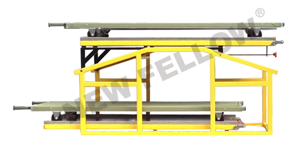 Powder-coated Steel Movable Double Layer Stretcher Platform For Big Ambulance NF-D5